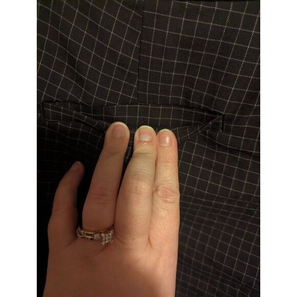 Banana Republic Women’s Sloan Crop Checkered Windowpane Pants Size 4 - Picture 6 of 16